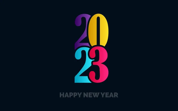 2072 Diseño Feliz Año Nuevo Diseño Del Logotipo Año Nuevo — Vector de stock