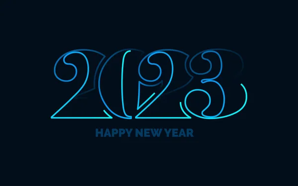 2061 Bonne Année Symboles Nouveau 2023 Année Design Typographie 2023 — Image vectorielle