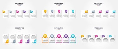 Bu kümedeki vektör illüstrasyonları ticari bilgi grafikleri oluşturmak için idealdir. Broşürler. El ilanları. ve dergiler.