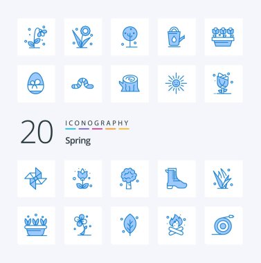 20 Bahar Mavi Renk Paketi. Çimen gibi. Bahar. Elma. Ayakkabı. etkinlik