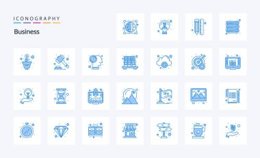 25 İş Mavi simgesi