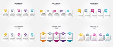 Bu vektör illüstrasyon seti reklam için bilgi grafikleri oluşturmak için idealdir. Broşürler. El ilanları. ve dergiler.