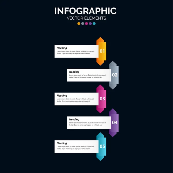 Opción Diagrama Infografías Informe Anual Diseño Web Etapas Procesos Del — Archivo Imágenes Vectoriales