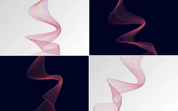 Sammlung Von Geometrischen Minimalen Linien Muster Gesetzt — Stockvektor