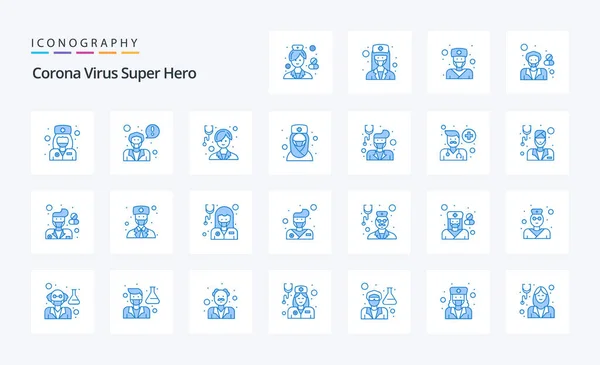Корона Super Hero Blue — стоковый вектор