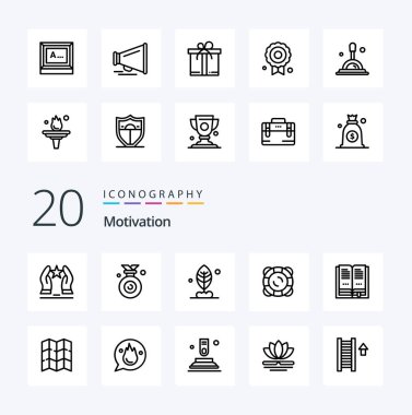 Eğitim platformu gibi 20 Motivasyon Hattı simgesi destek koruması kazandı