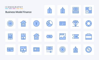 25 Finans Mavi simgesi