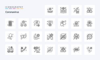 25 Coronavirus Hattı simgesi