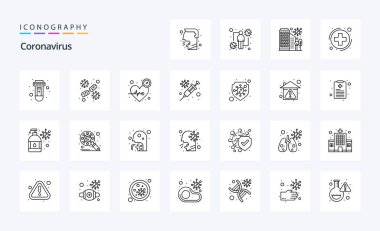 25 Coronavirus Hattı simgesi