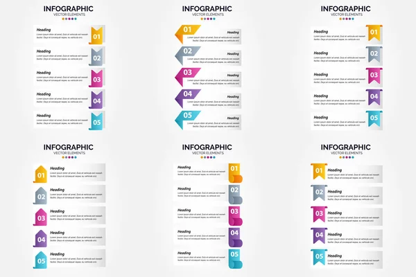 Ten Zestaw Infografik Wektorowych Idealnie Nadaje Się Reklamy Broszurach Ulotki — Wektor stockowy