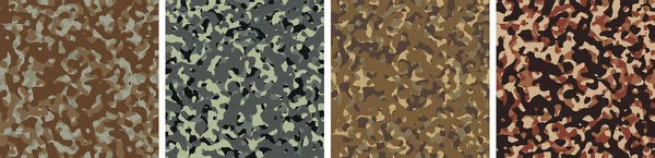 Camouflage Ensemble Fond Motif Design Vectoriel — Image vectorielle
