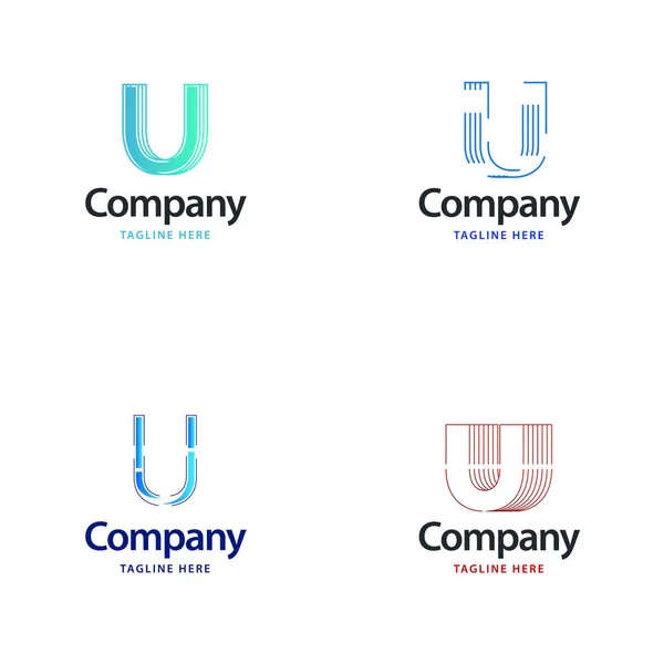 Γράμμα Big Logo Pack Σχεδιασμός Creative Modern Logos Design Για — Διανυσματικό Αρχείο