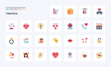 25 Sevgililer Günü Düz Renk Paketi