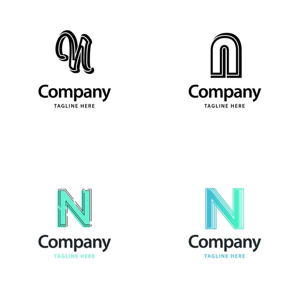 Brev Big Logo Pack Design Creative Modern Logos Design Din – stockvektor