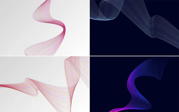 幾何学的ミニマムラインパターンセットのコレクション — ストックベクタ