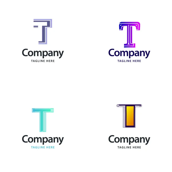 Επιστολή Big Logo Pack Σχεδιασμός Creative Modern Logos Design Για — Διανυσματικό Αρχείο
