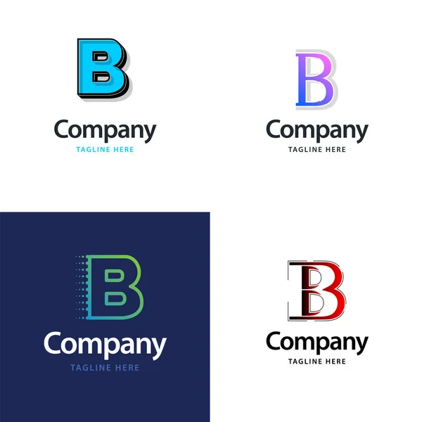 Επιστολή Big Logo Pack Σχεδιασμός Creative Modern Logos Design Για — Διανυσματικό Αρχείο