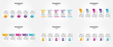 Bu vektör bilgi kümesi bir broşürde reklamcılık için mükemmeldir. Broşür. ya da dergi.