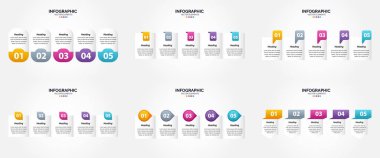 Reklam için eşsiz bilgi grafikleri oluşturmak için bu vektör illüstrasyonlarını kullanın. Broşürler. El ilanları. ve dergiler.