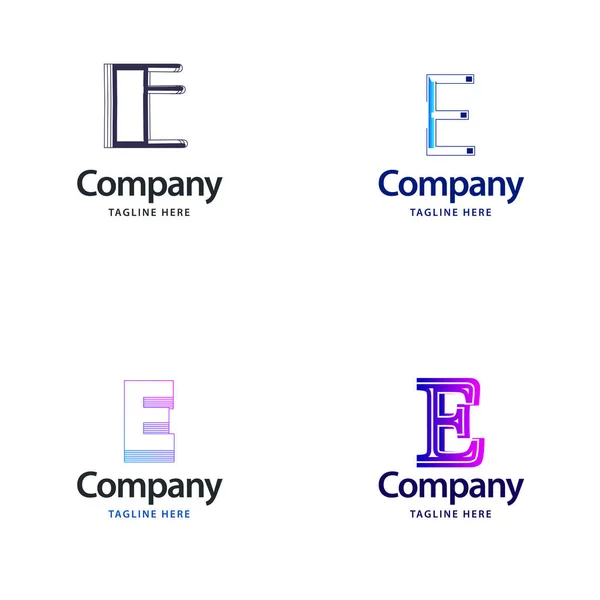 Harfi Büyük Logo Paket Tasarımı Modern Logo Tasarımı Şiniz Için — Stok Vektör