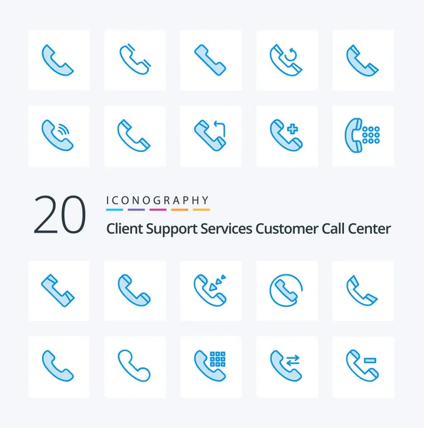 Call Blue Color Icon Pack Phone Call Ring Callback Call — Stock Vector