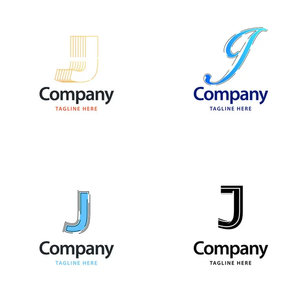 Scrisoare Big Logo Pack Design Design Logo Uri Moderne Creative — Vector de stoc