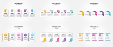 Bu vektör illüstrasyon seti reklam için bilgi grafikleri oluşturmak için idealdir. Broşürler. El ilanları. ve dergiler.