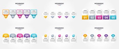 Reklam için güzel bilgi grafikleri oluşturmak için bu vektör illüstrasyonlarını kullanın. Broşürler. El ilanları. ve dergiler.