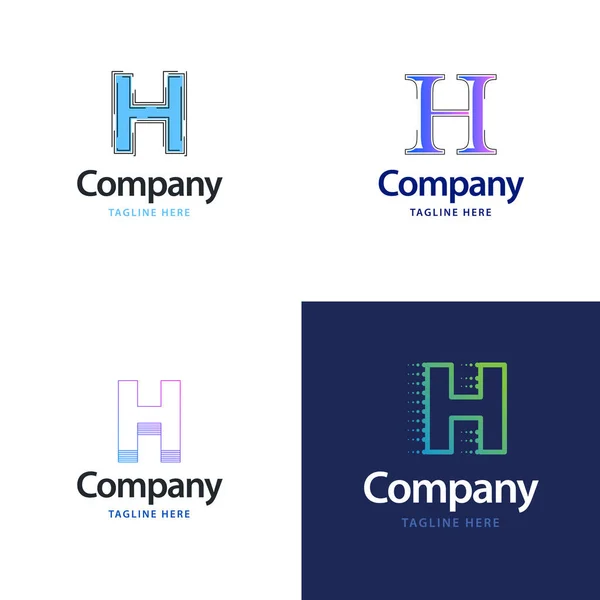 Harfi Büyük Logo Paket Tasarımı Modern Logo Tasarımı Şiniz Için — Stok Vektör