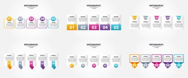 Bu vektör illüstrasyon seti reklam için bilgi grafikleri oluşturmak için idealdir. Broşürler. El ilanları. ve dergiler.