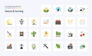 25 Doğa ve Çiftçi Düz Renk Paketi