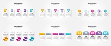 Reklam için bu vektör illüstrasyonlarını bilgi grafiklerinizde kullanın. Broşürler. El ilanları. ve dergiler.