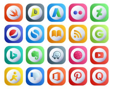 Hoşlanmama dahil 20 Sosyal Medya Simgesi Paketi. video. Evet. Youtube 'da. dalga