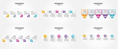 Bu vektör bilgi kümesi bir broşürde reklamcılık için mükemmeldir. Broşür. ya da dergi.