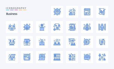 25 İş Mavi simgesi