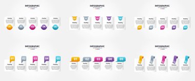 Reklam için çarpıcı bilgi grafikleri oluşturmak için bu vektör illüstrasyonlarını kullanın. Broşürler. El ilanları. ve dergiler.