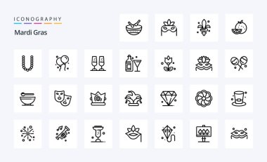 25 Mardi Gras Hattı simgesi