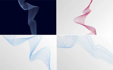 Tasarımınıza bu vektör çizgisi arkaplanlarıyla modern bir dokunuş ekleyin