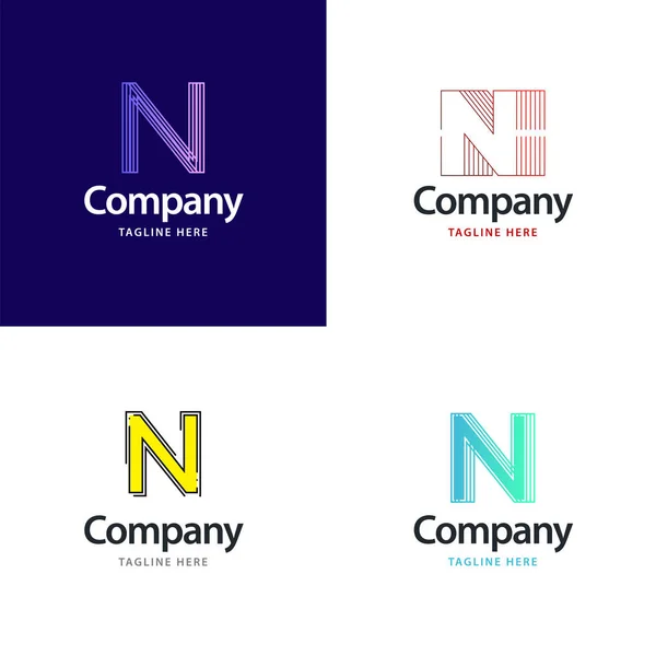 Γράμμα Big Logo Pack Σχεδιασμός Creative Modern Logos Design Για — Διανυσματικό Αρχείο