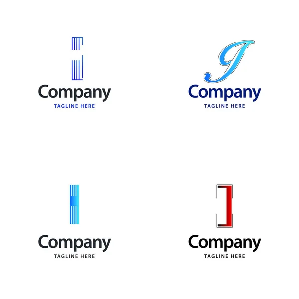 Scrisoare Big Logo Pack Design Design Logo Uri Creative Moderne — Vector de stoc