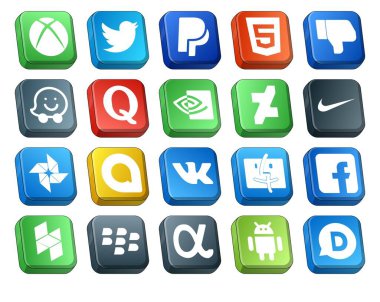 Houzz dahil 20 Sosyal Medya Simgesi Paketi. Bulucu. Soru. vk. fotoğraf