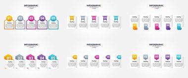 Bu vektör bilgi grafiklerini bir broşürde reklamcılık için kullanın. Broşür. ya da dergi.