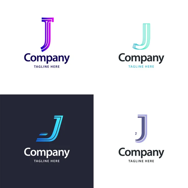 Γράμμα Big Logo Pack Design Creative Modern Logos Design Για — Διανυσματικό Αρχείο