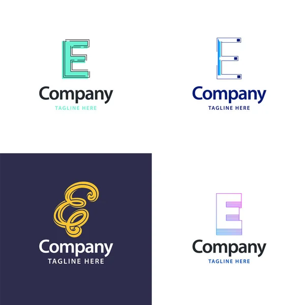 Επιστολή Big Logo Pack Σχεδιασμός Creative Modern Logos Design Για — Διανυσματικό Αρχείο