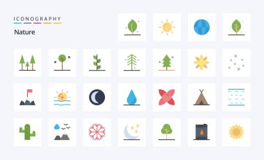 25 Doğa Düz Renk Paketi