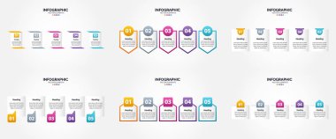 Reklam için çarpıcı bilgi grafikleri oluşturmak için bu vektör illüstrasyonlarını kullanın. Broşürler. El ilanları. ve dergiler.