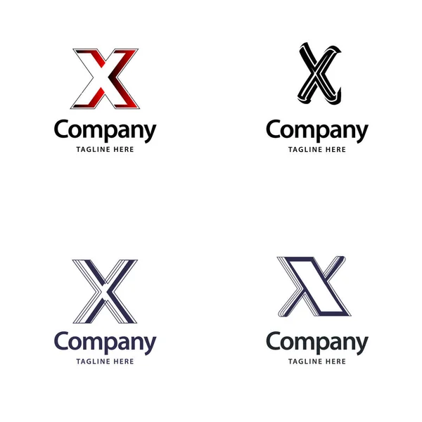 Harf Büyük Logo Paket Tasarım Modern Logo Tasarımı Işiniz Için — Stok Vektör