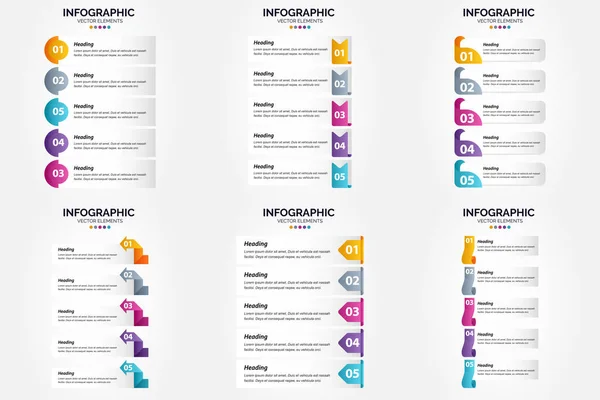 Použijte Tyto Vektorové Ilustrace Vytvoření Krásné Infografiky Pro Reklamu Brožury — Stockový vektor