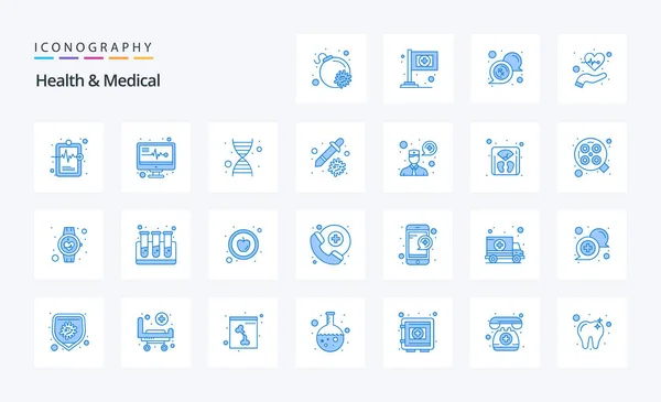 Здравоохранение Медицинский Синий Пакет — стоковый вектор