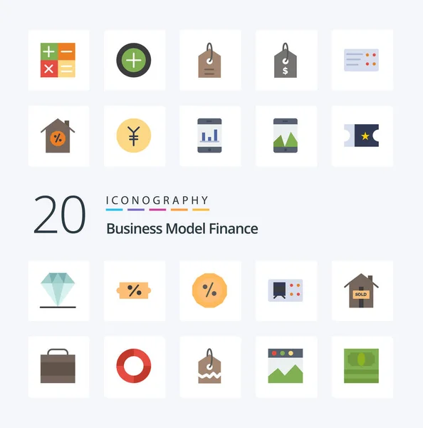 Finance Flat Color Icon Pack Wie Eine Million Fall Prozent — Stockvektor